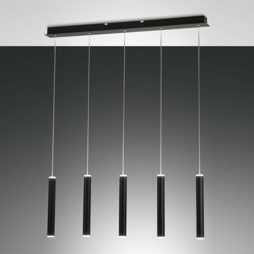 LED závěsné svítidlo Prado 3685-48-101 Fabas Luce, 5 x 6,5W, černá