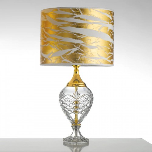 Stolní lampa klasická Belle Epoque, zlatá