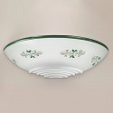 Nástěnné svítidlo rustikální Bassano 365/1AP-CE1-VE Cremasco - zelený dekor