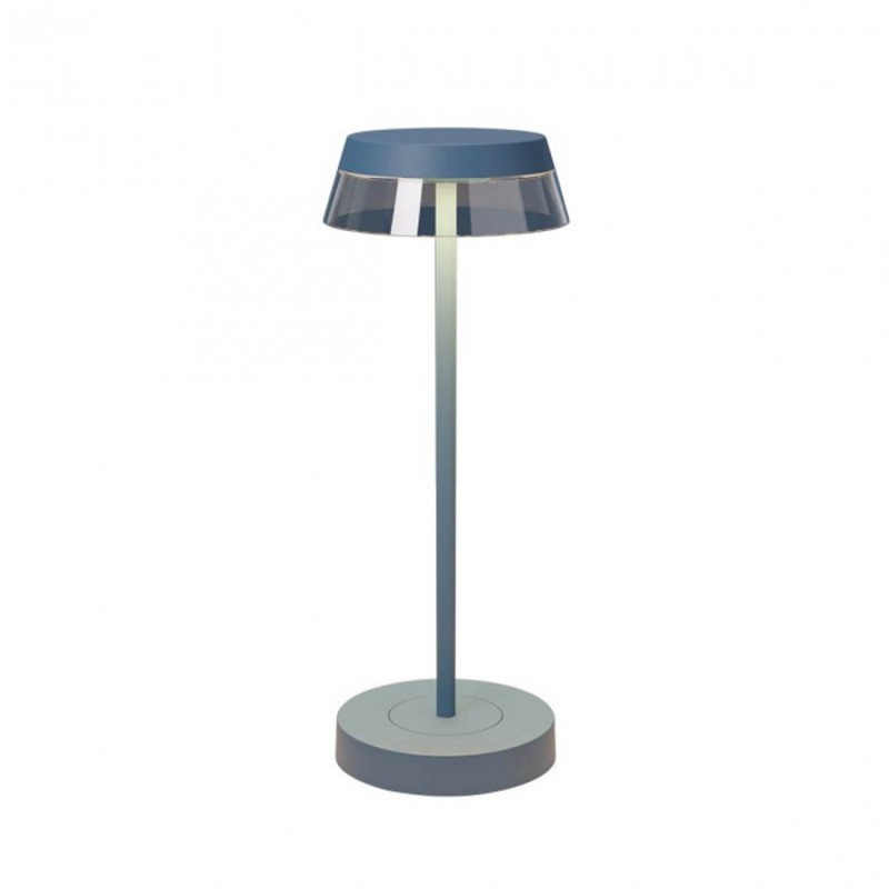 LED stolní lampa Iluna 90310 nabíjecí Redo Group - matná modrá