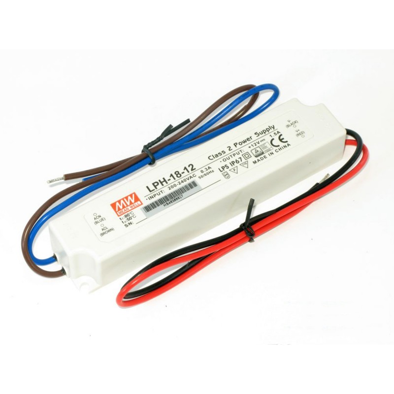 Napaječ pro LED Mean Well LPH-18-12 - 18W, 12V DC