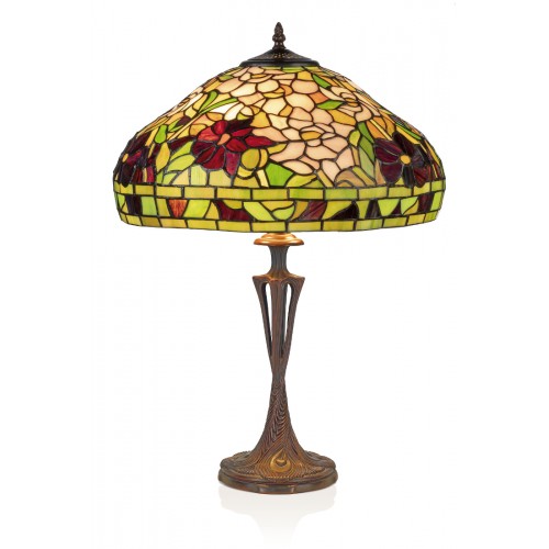 Stolní lampa Tiffany YT300640+PBLM11