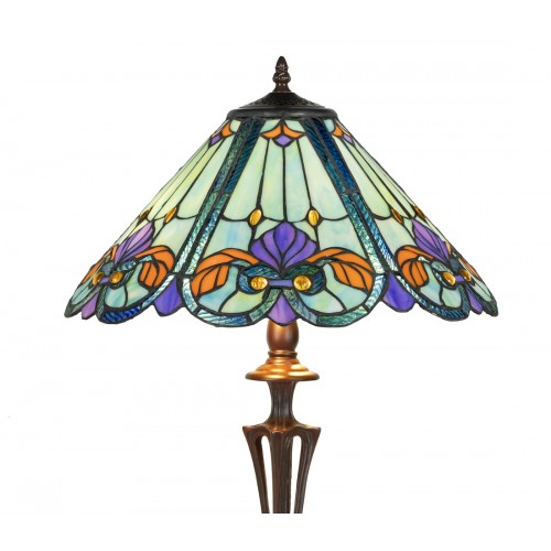 Stolní lampa Tiffany KT0190-1+PBLM11