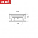 Profil hliníkový B1889 KlusDesign HR-ALU, surový hliník