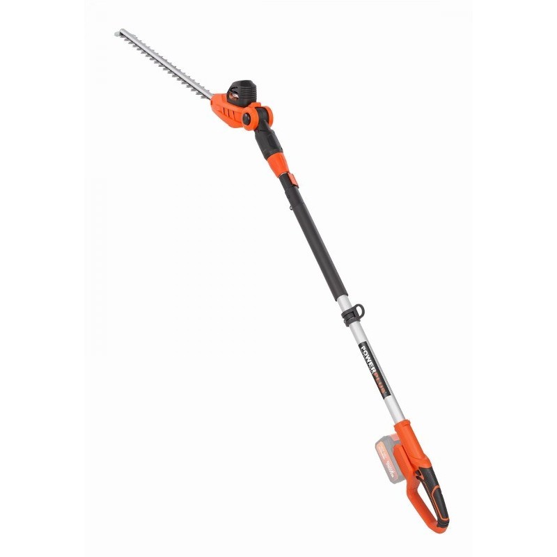 Nůžky na živý plot akumulátorové teleskopické, 600 mm, bez aku, Powerplus DP