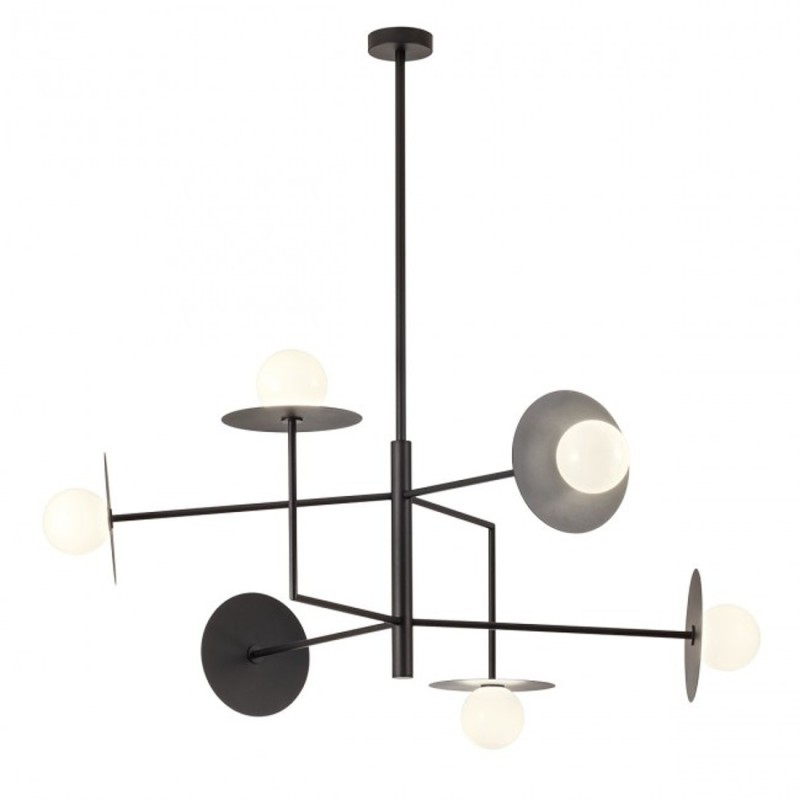 Lustr moderní Plato, 6 x 10 W, černá Lustr moderní Plato, 6 x 10 W, černá